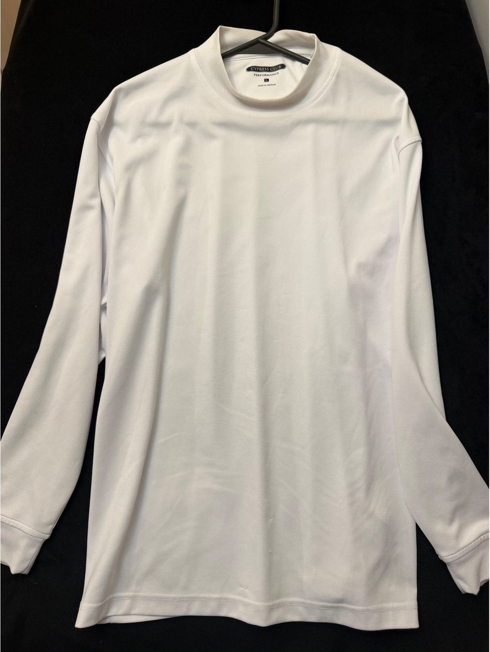 Cypress Club Performance Long Sleeve White Shirt Size L